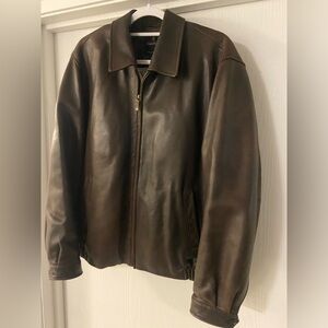 Genuine Leather Brooks Brothers Bomber Jacket